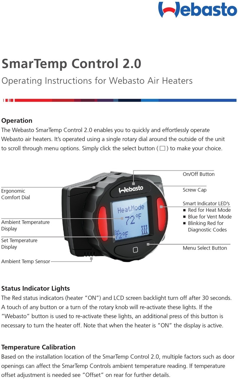 Webasto SmarTemp Control 2.0 User manual