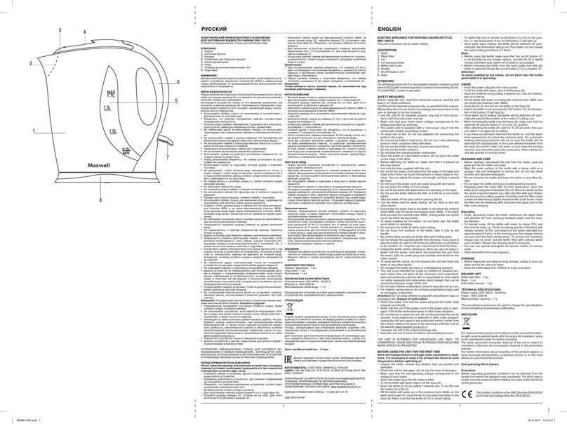 Maxwell MW-1062 G Manual instruction