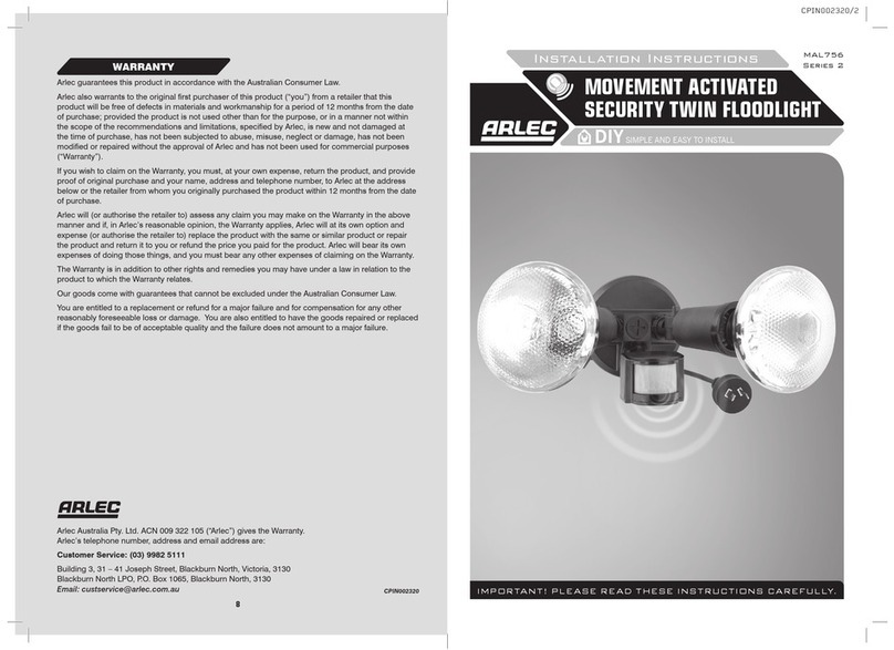 Arlec MAL756 installation instructions