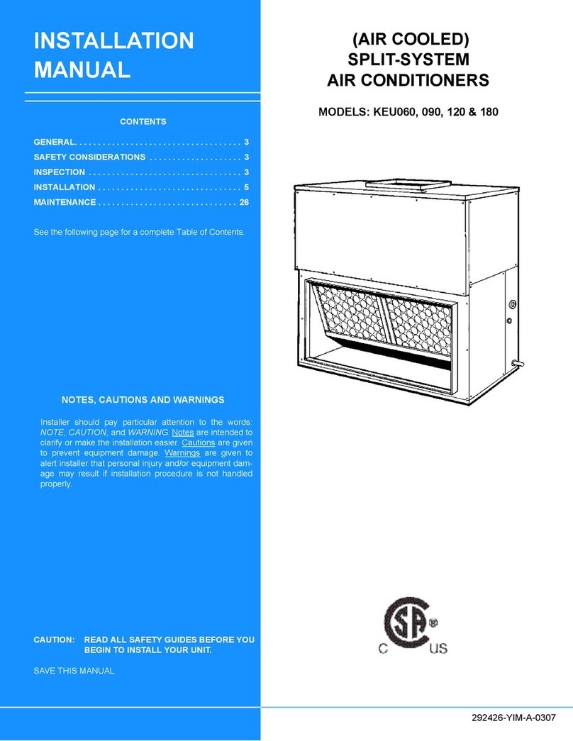 Unitary products group KEU060 User manual