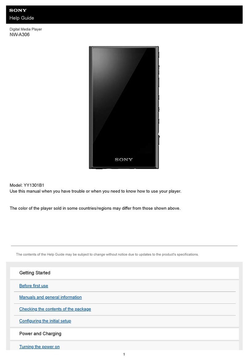 Sony YY1301B1 Reference guide