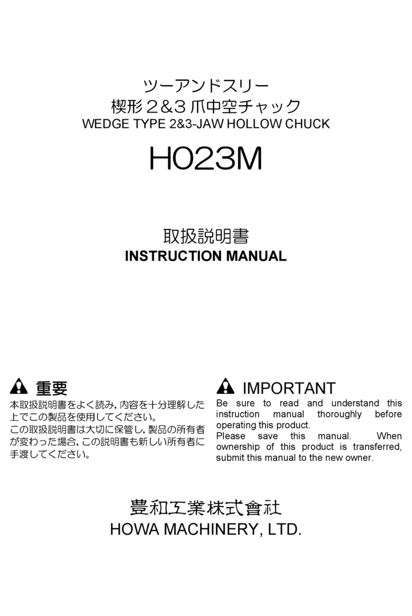HOWA MACHINERY H023M instruction manual