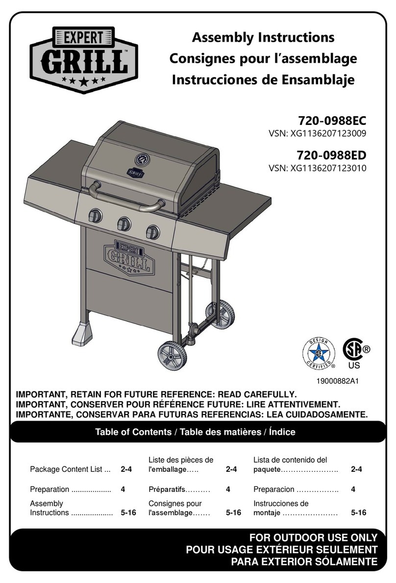 EXPERT GRILL 720-0988EC Assembly instructions