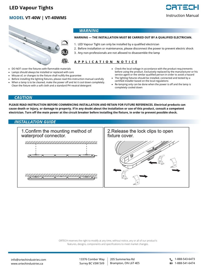 Ortech VT-40W User manual Ortech VT-40W User manual