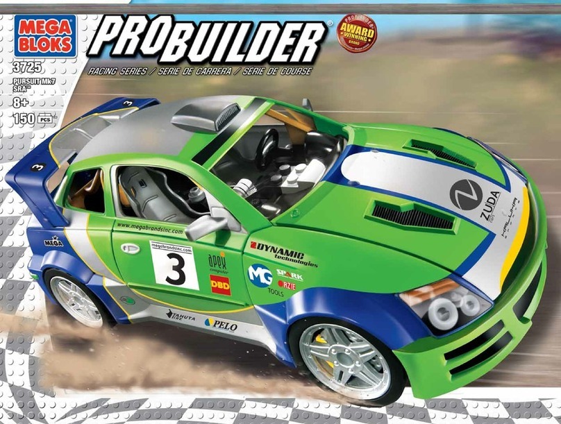 Mega Bloks PROBUILDER RACING Tantalus Ti SRA 3722 instruction manual