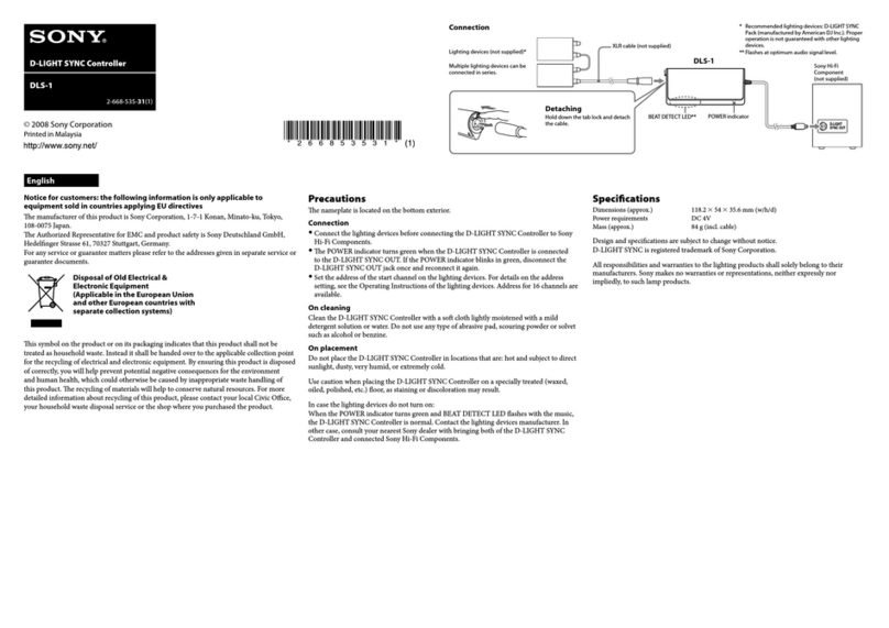 Sony D-LIGHT SYNC User manual