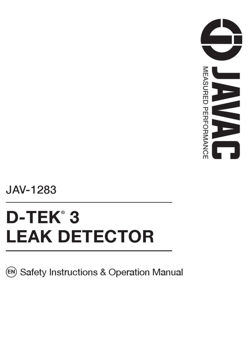 JAVAC D-TEK 3 Safety instructions & operation manual