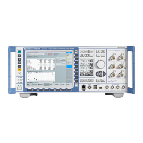 Rohde & Schwarz R&S CMW500 user manual