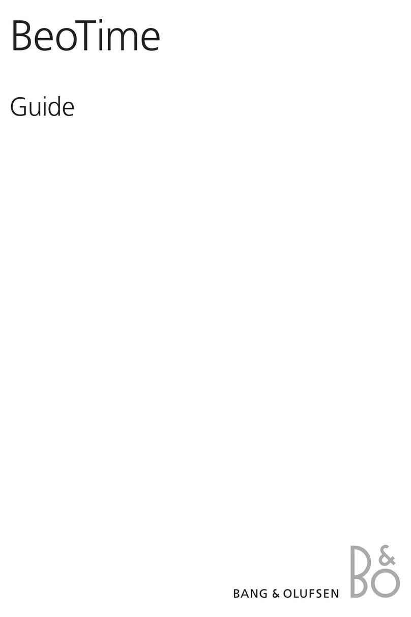 Bang & Olufsen BeoTime User manual