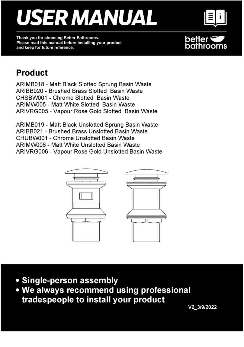 Better Bathrooms ARIMB018 user manual