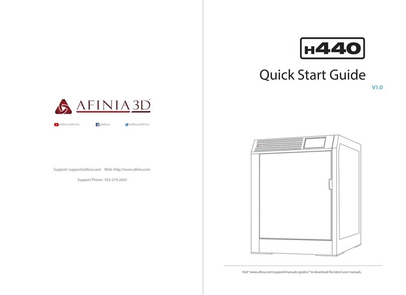 Afinia 3D H440 quick start guide