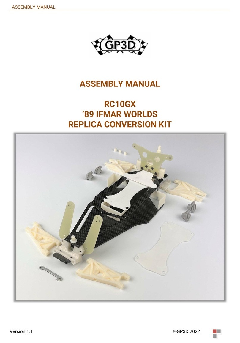 GP3D RC10GX'89 IFMAR WORLDS REPLICA CONVERSION... Assembly manual GP3D RC10GX'89 IFMAR WORLDS REPLICA CONVERSION... Assembly manual