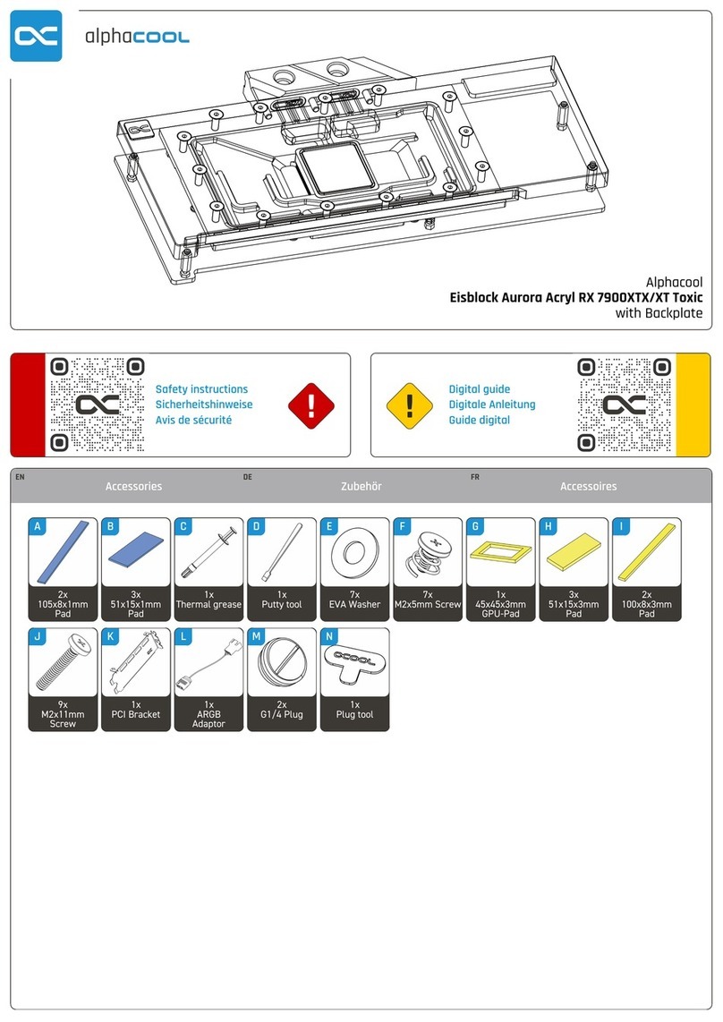 Alphacool Eisblock Aurora Acryl RX 7900XTX/XT Toxic User manual
