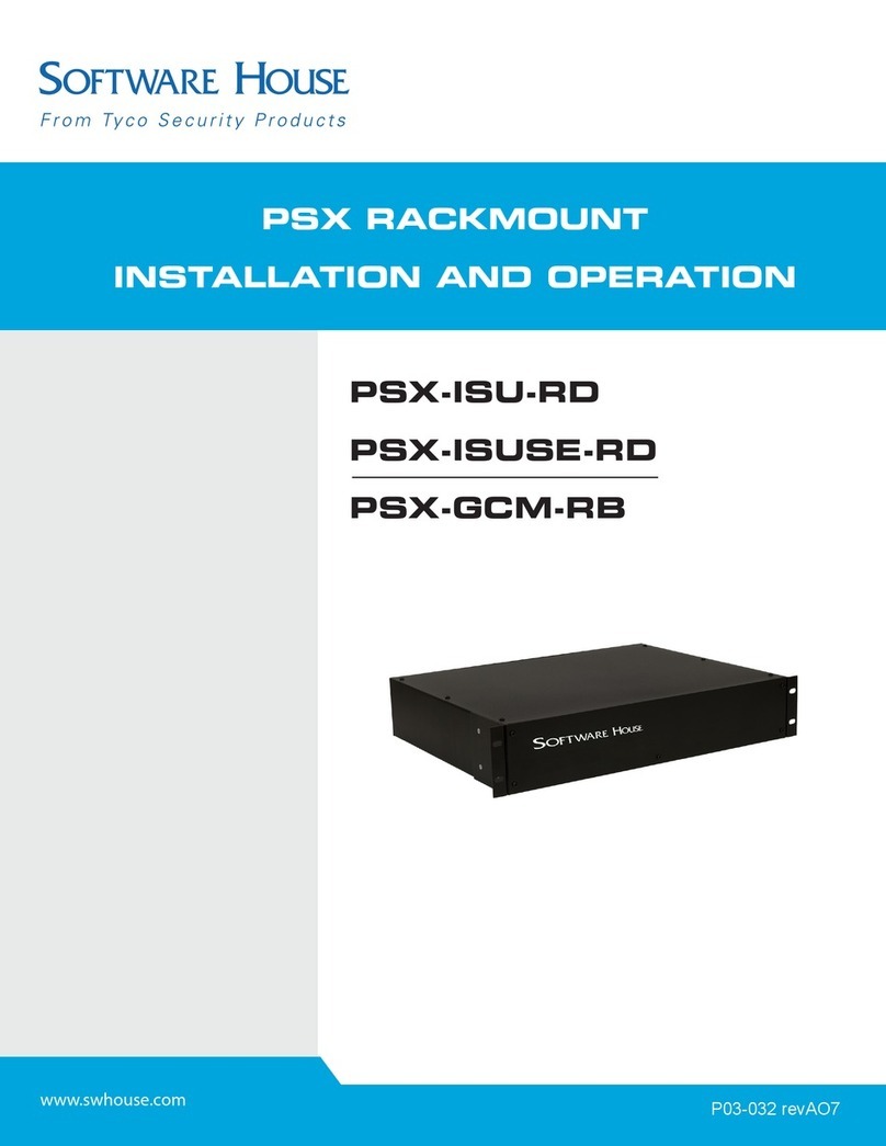 Software House PSX Series installation manual