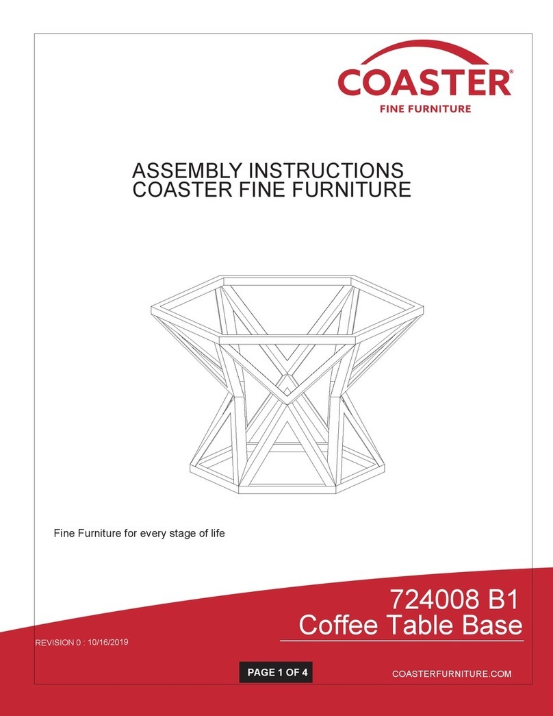 Coaster 724008 B1 Assembly instructions