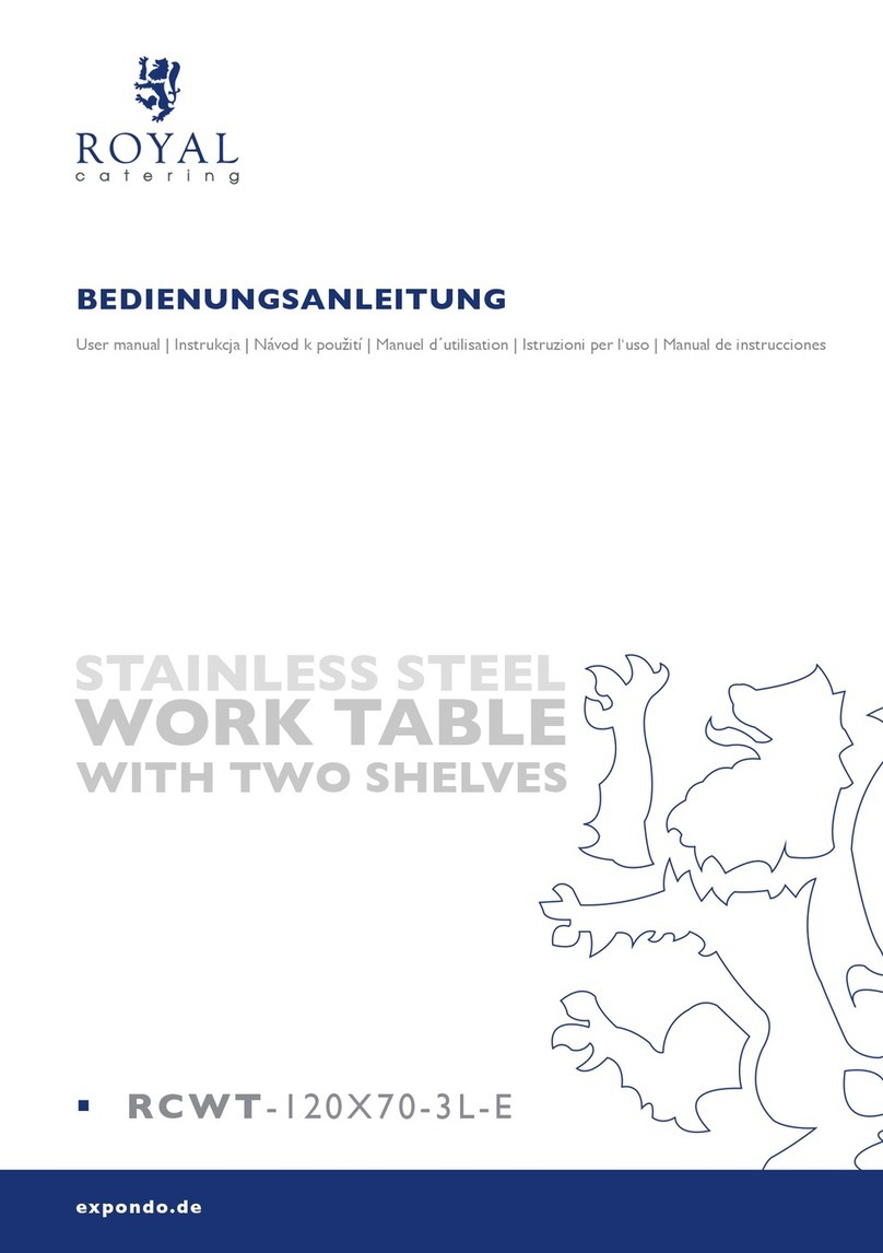 Royal Catering RCWT-120X70-3L-E user manual Royal Catering RCWT-120X70-3L-E user manual