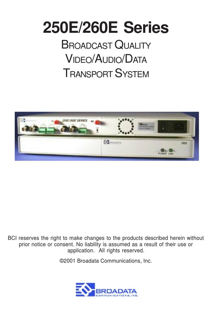 Broadata Communications 250E Series User manual