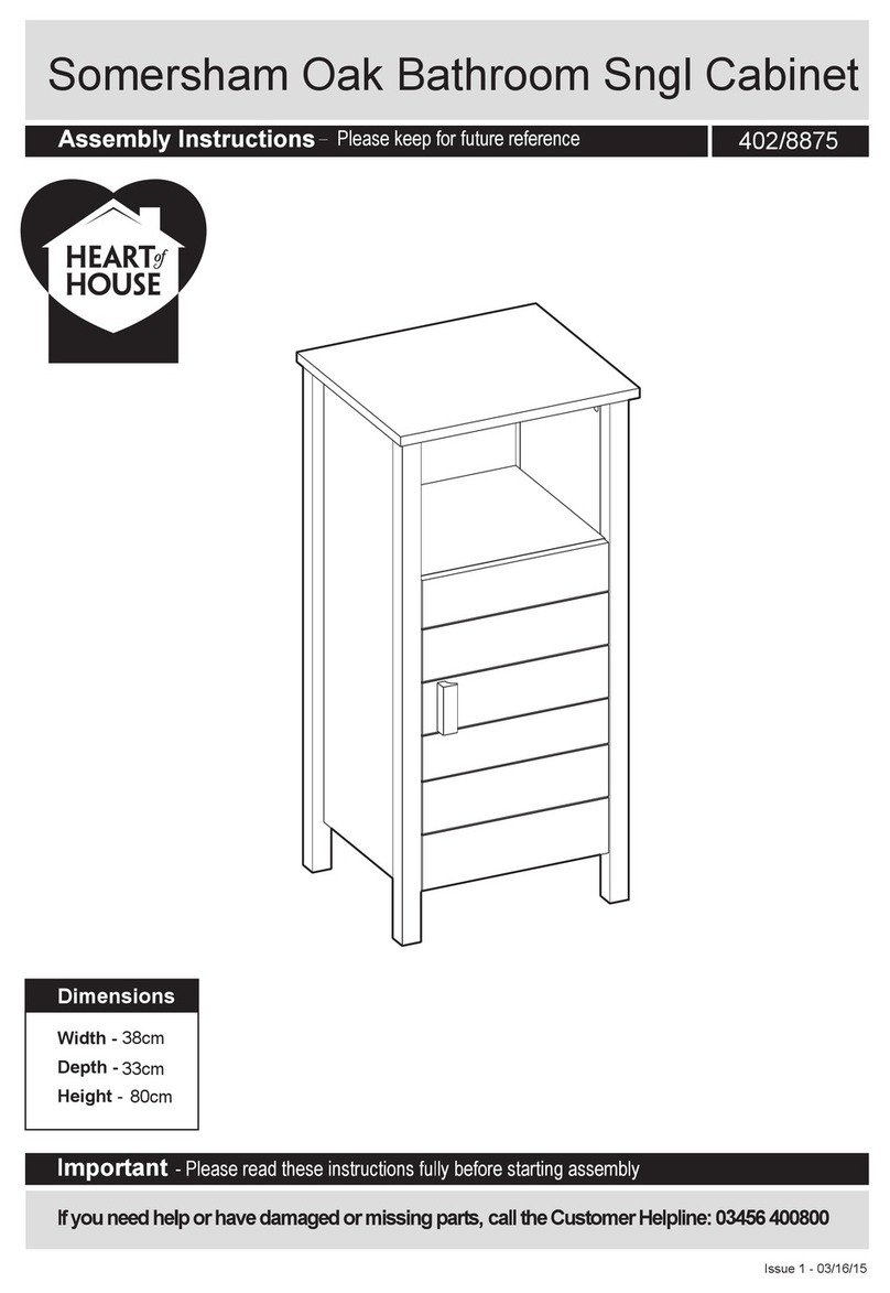 Heart of House Somersham 402/8875 Assembly instructions