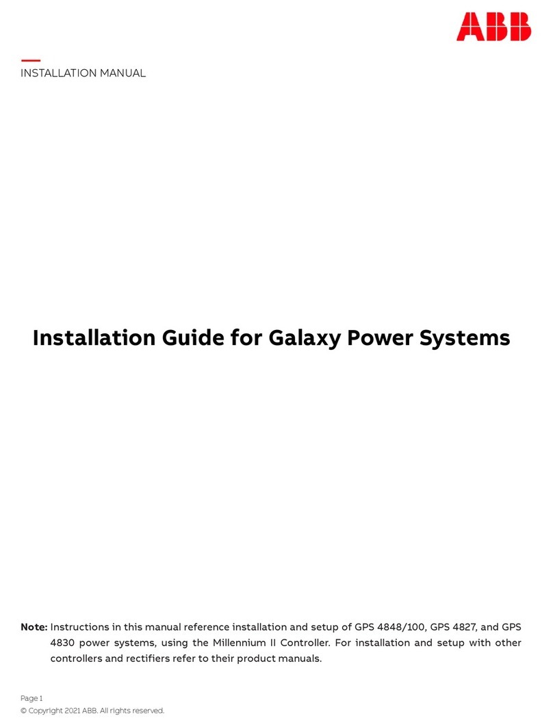 ABB Galaxy Power System installation guide
