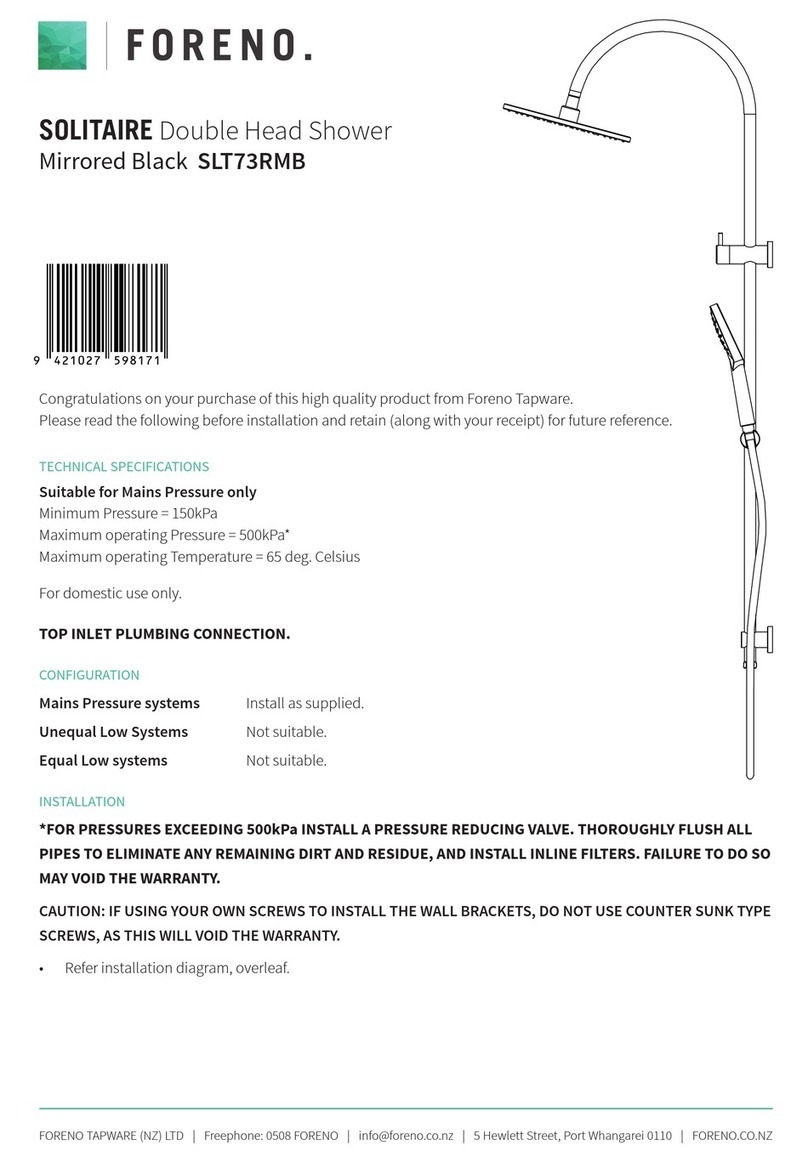FORENO SOLITAIRE SLT73RMB quick start guide