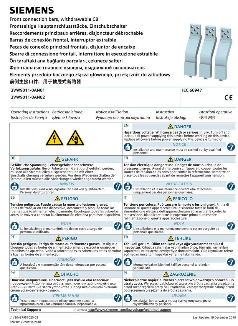 Siemens 3VW9011-0AN01 User manual