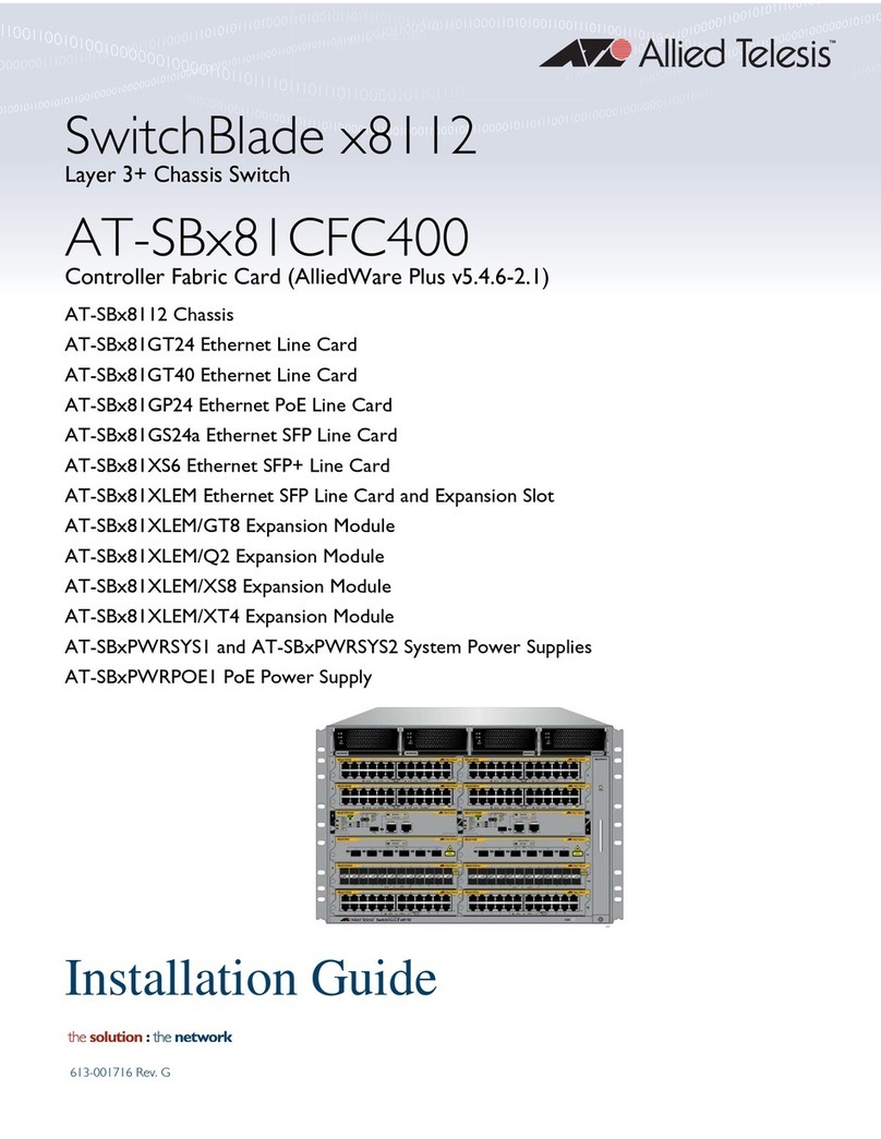 Allied Telesis AT-SBx81CFC400 installation guide