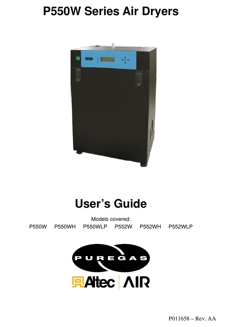 Altec AIR Puregas P550W Series user guide