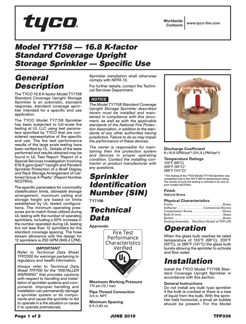 Tyco TY7158 User manual