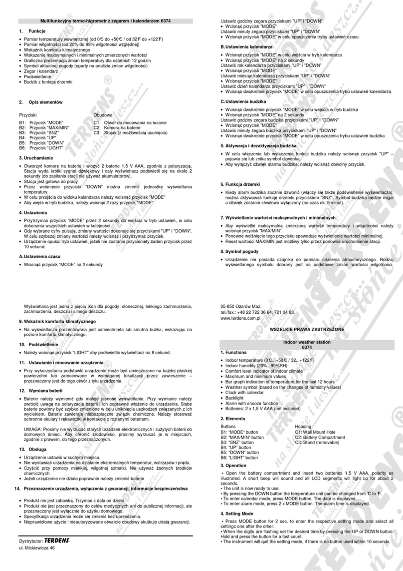 Terdens 6374 manual