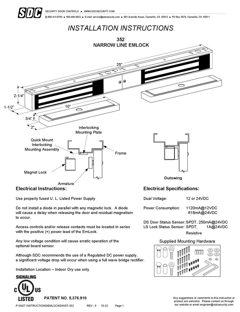 SDC 352 installation instructions