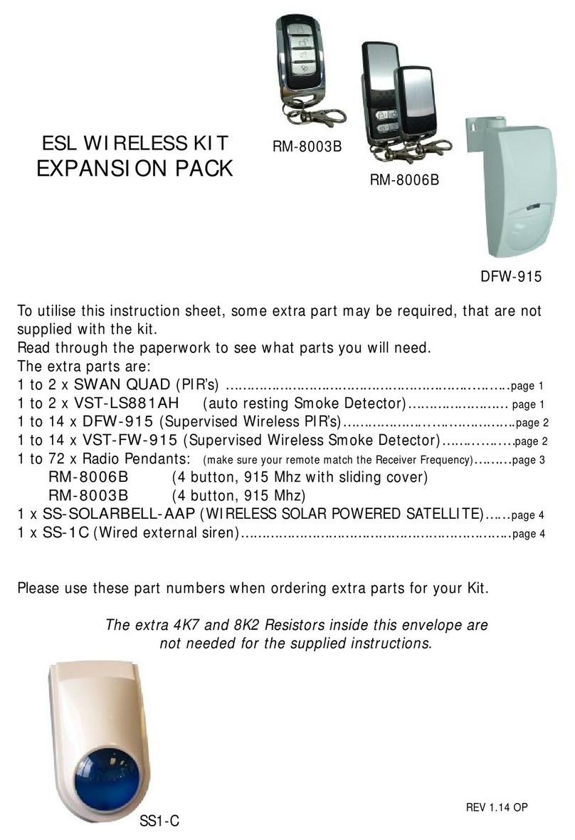 Arrowhead Alarm Products RM-8003B manual