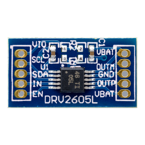 Texas Instruments DRV2605LDGSEVM-M User manual