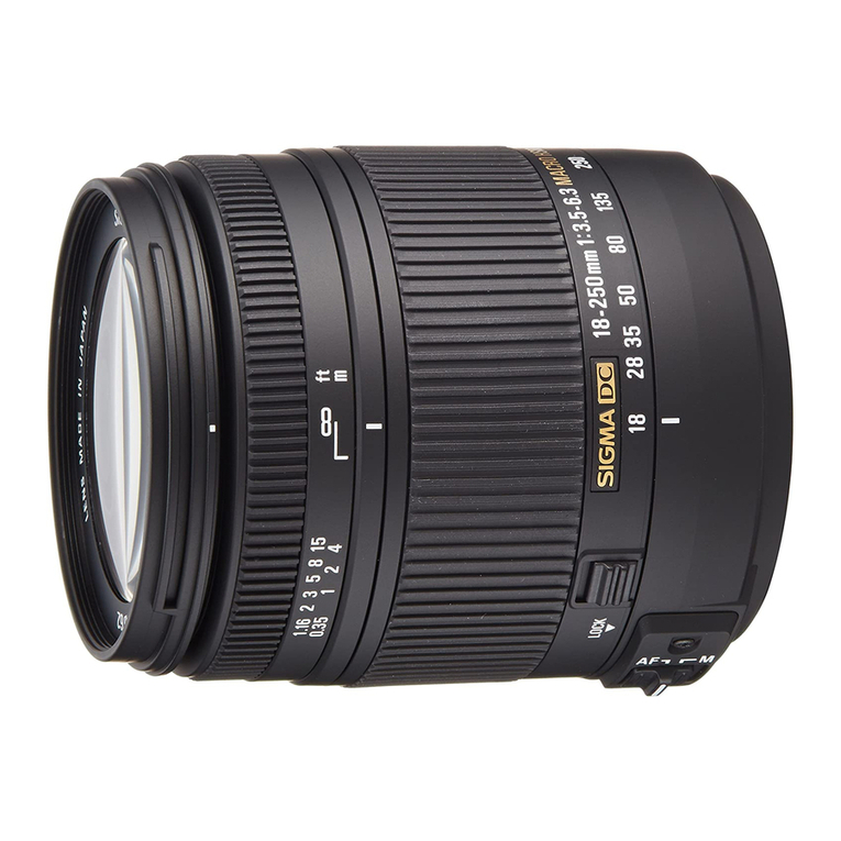 Sigma 18-250mm F3.5-6.3 DC OS HSM user manual