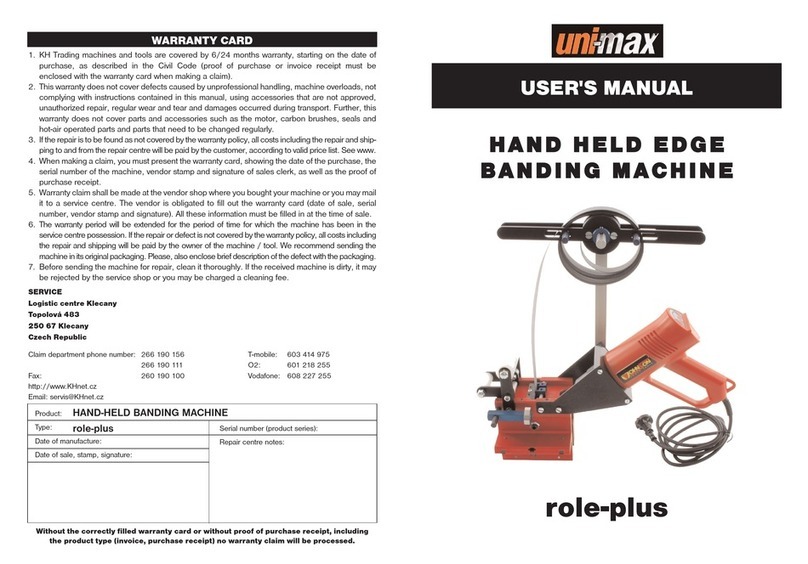 Unimax role-plus User manual