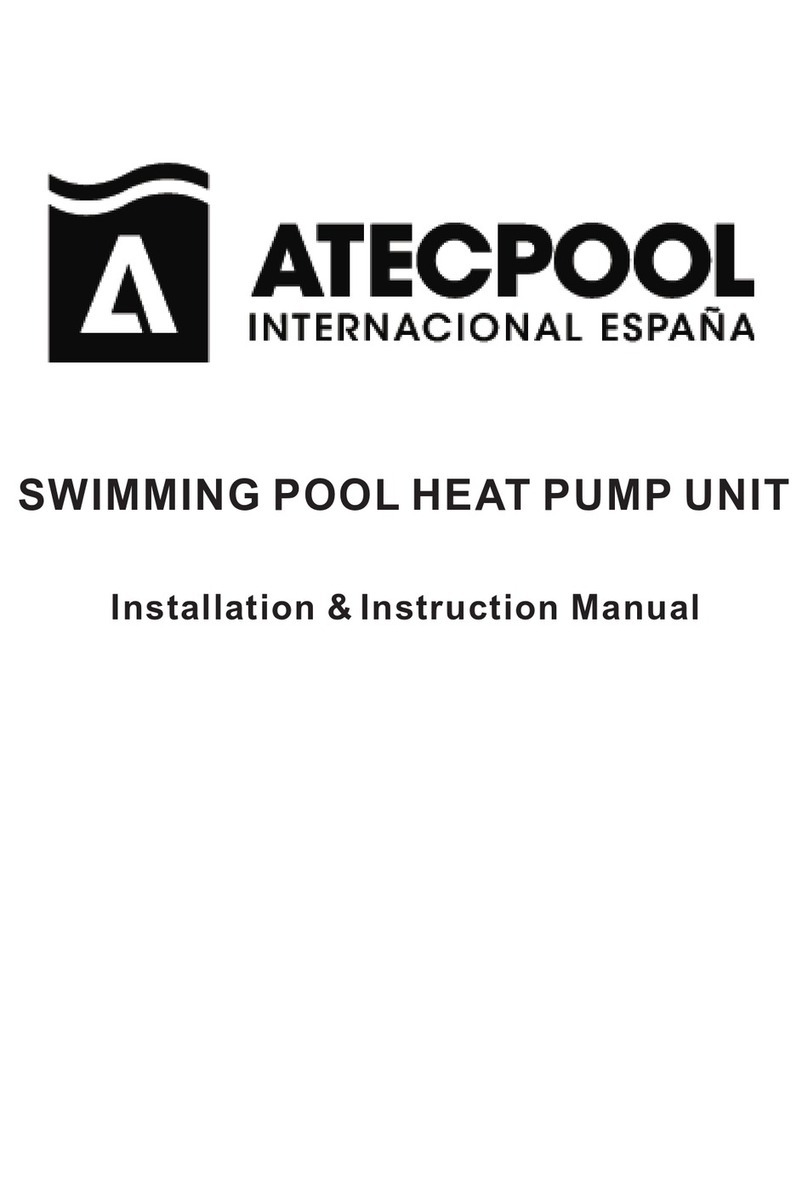 atecpool AMHP170 Installation instructions manual