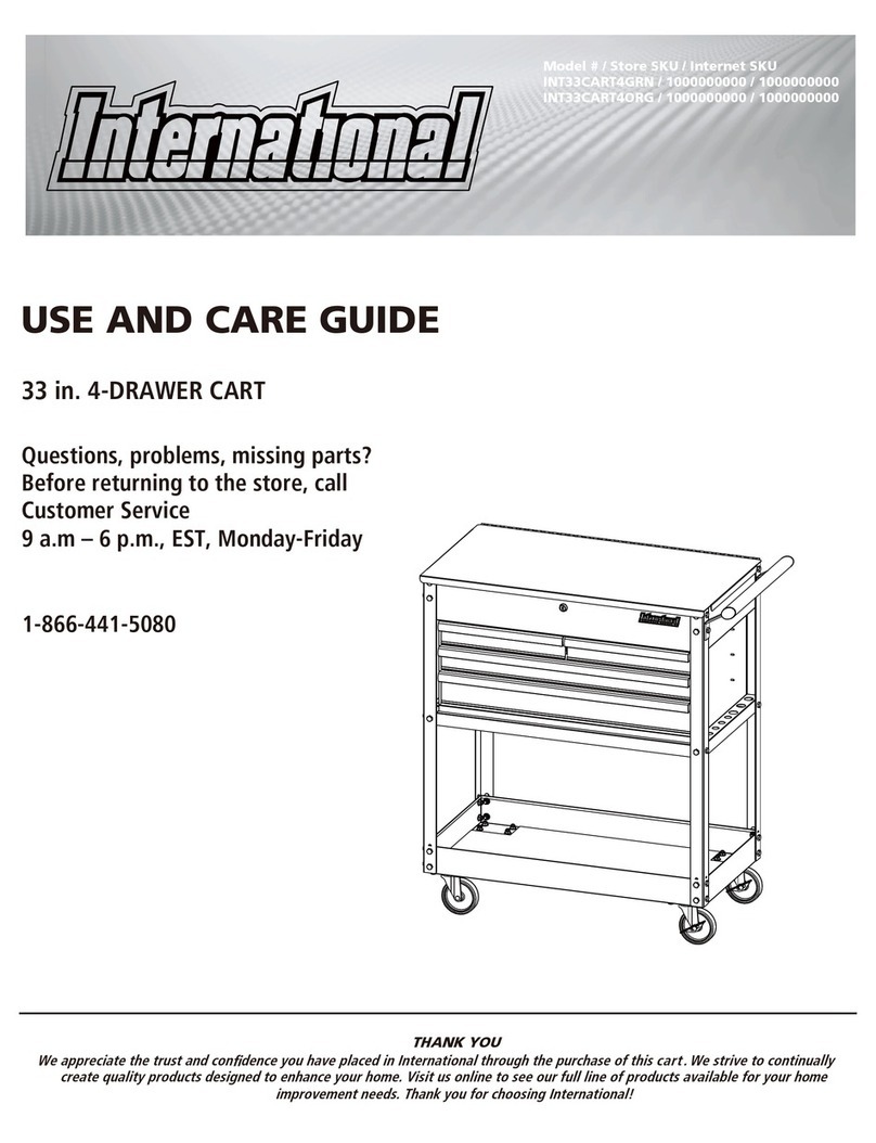 International INT33CART4GRN Use and care guide