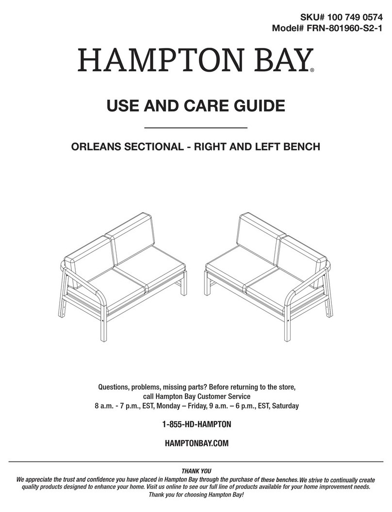 HAMPTON BAY ORLEANS FRN-801960-S2-1 Use and care guide HAMPTON BAY ORLEANS FRN-801960-S2-1 Use and care guide