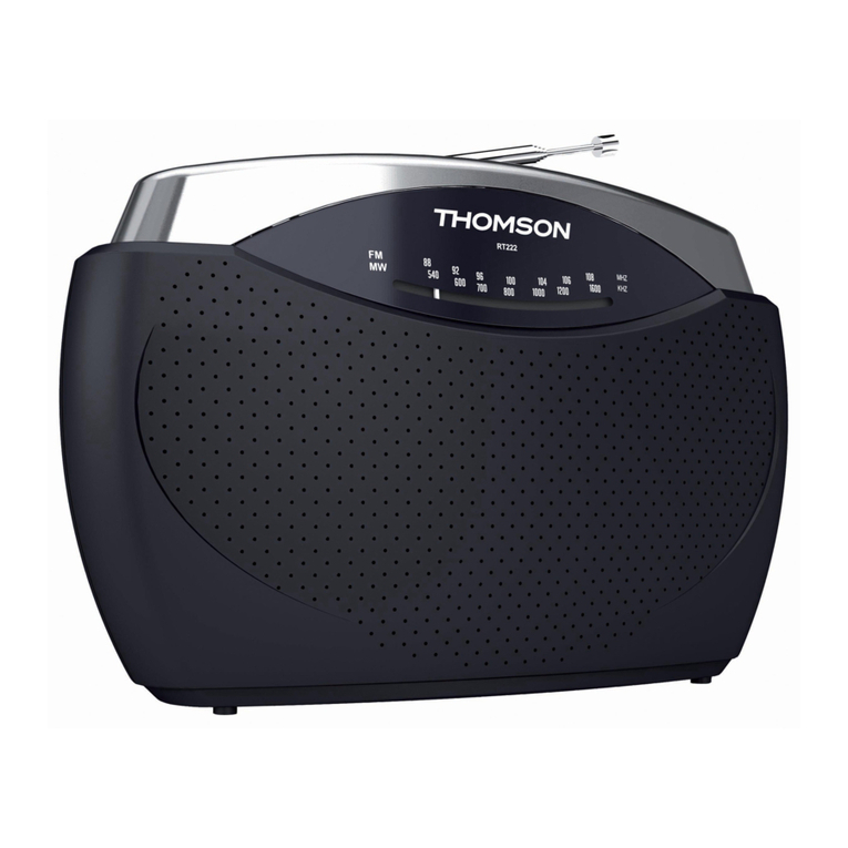 THOMSON RT222 user manual