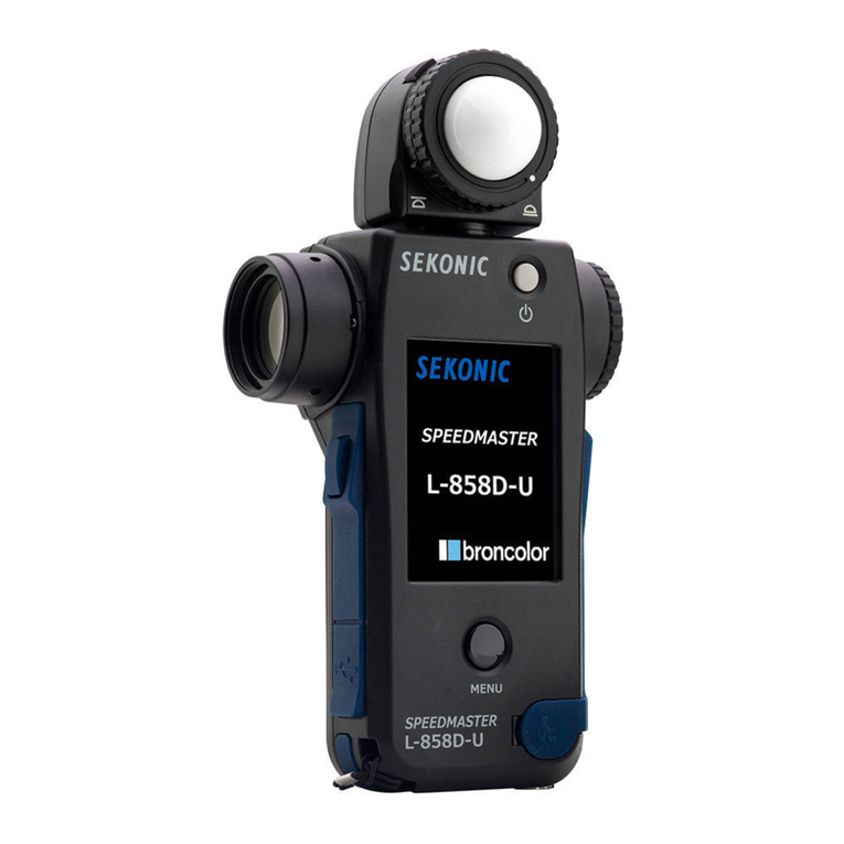 Sekonic SPEEDMASTER L-858D User manual