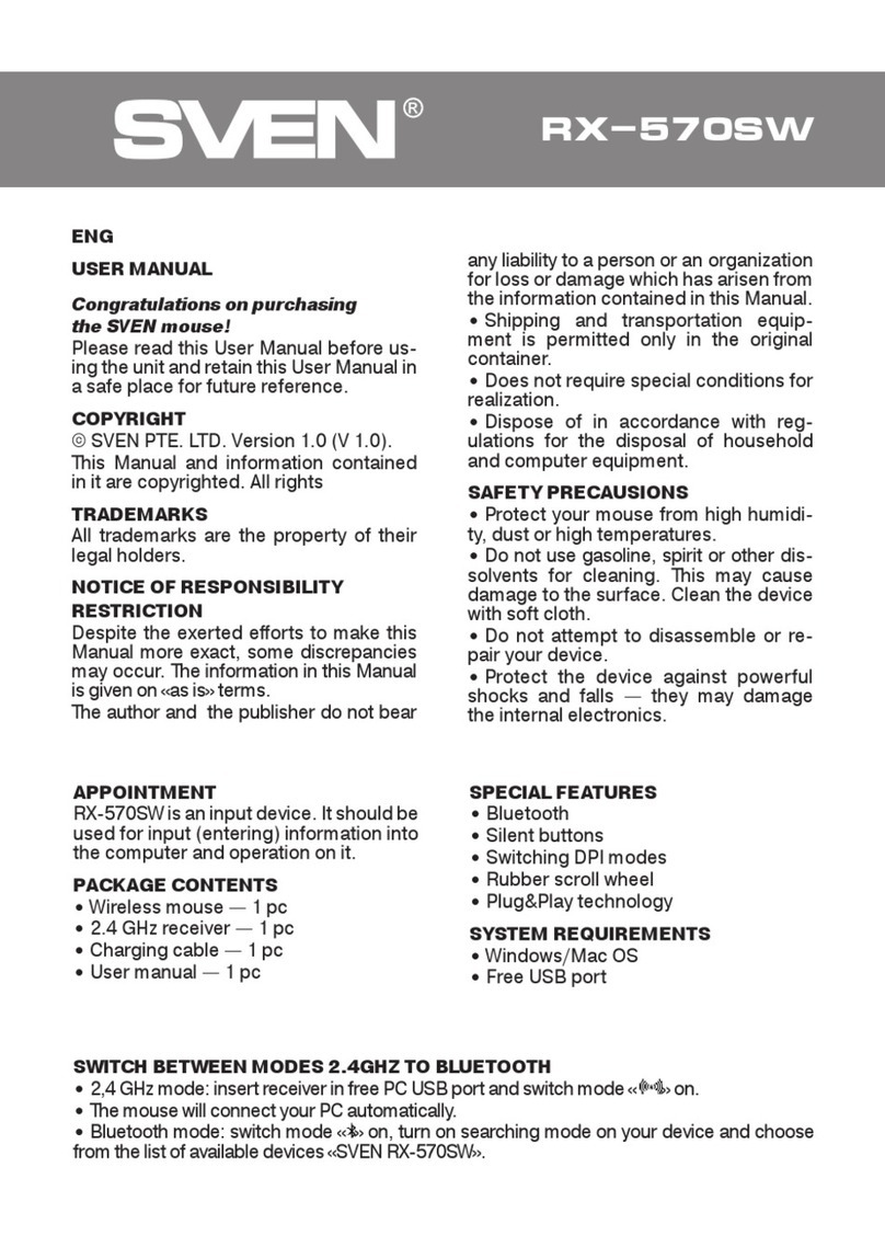 Sven RX-S70SW user manual