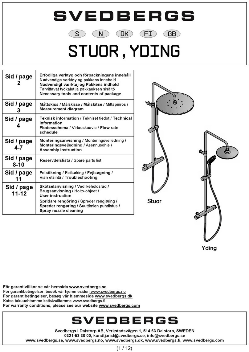 Svedbergs Stuor User manual