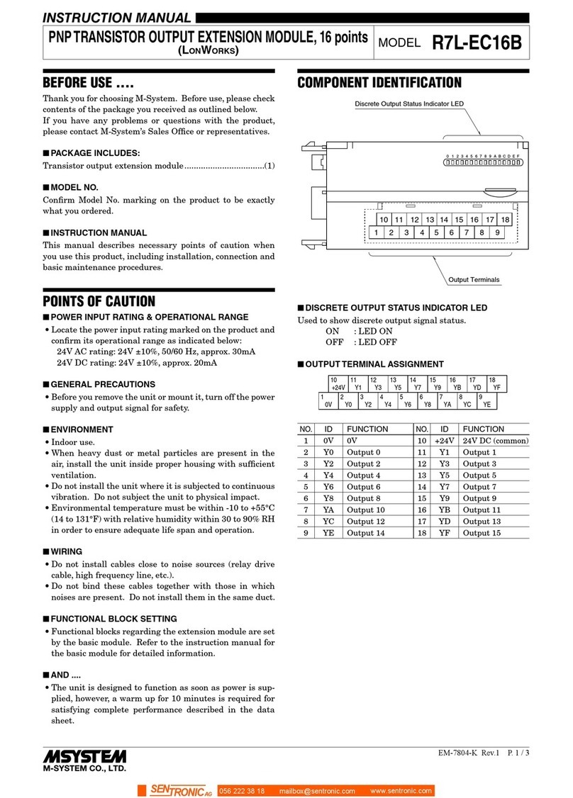 M-system R7L-EC16B instruction manual