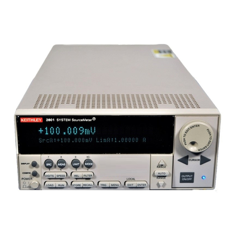 Keithley SourceMeter 2600 Series User manual Keithley SourceMeter 2600 Series User manual