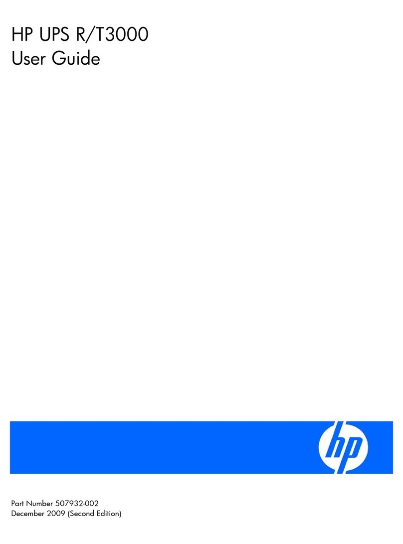 HP UPS R/T3000 User manual