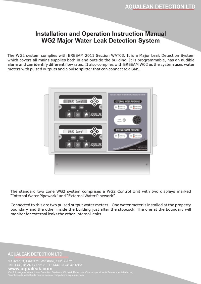 AQUALEAK WG2 Installation and operation instruction manual AQUALEAK WG2 Installation and operation instruction manual