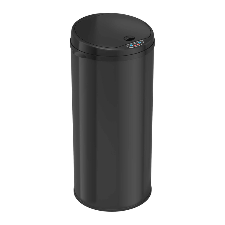 Itouchless Touchless Trash Can MT13RB User manual
