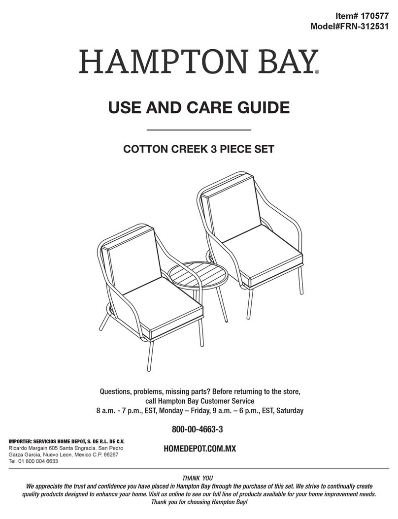HAMPTON BAY COTTON CREEK FRN-312531 User manual HAMPTON BAY COTTON CREEK FRN-312531 User manual
