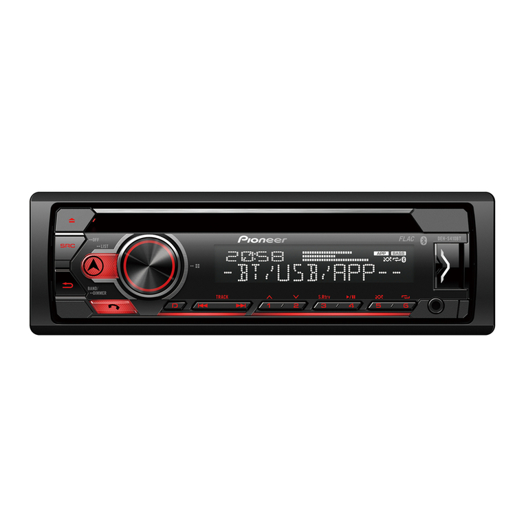Pioneer DEH-S410BT User manual Pioneer DEH-S410BT User manual