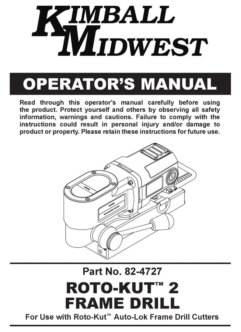 KIMBALL MIDWEST ROTO-KUT 2 Operator's manual