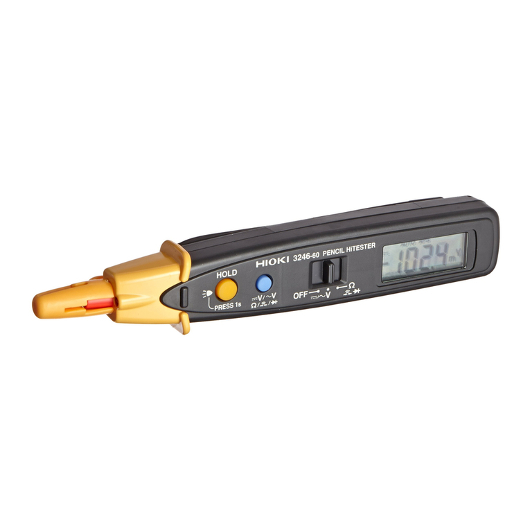 Hioki 3246-60 user manual
